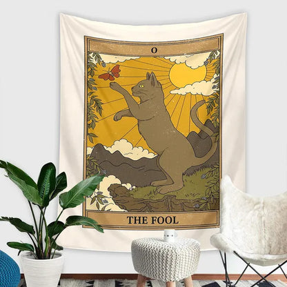 Cat Style Tarot Deck Tapestry/Bohemian Wall Decor-11 Styles,Wall Tapestry,The Gift Dimension