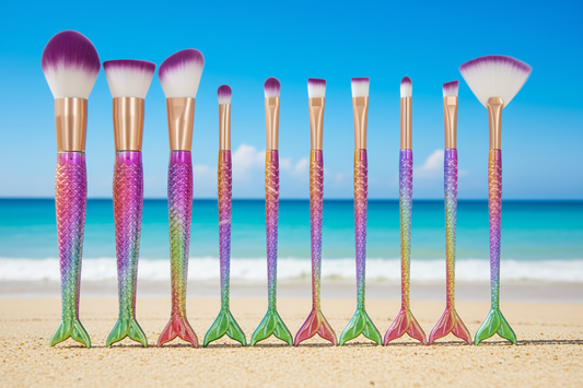 Mermaid Makeup Brushes,Makeup Brush Set,The Gift Dimension