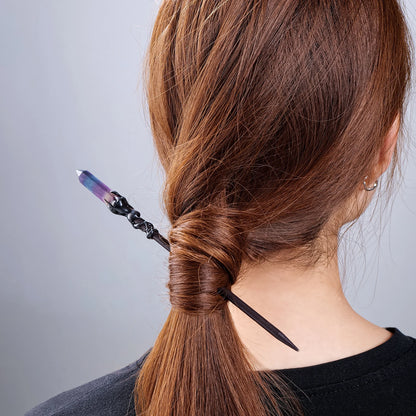 Mystical Crystal Hair Pins - Gothic Witch Accessories-Natural Crystal