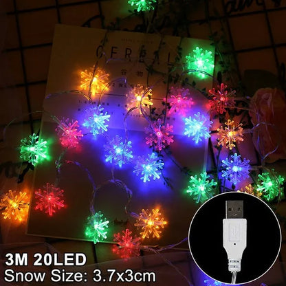 Snowflakes LED Christmas Lights,,The Gift Dimension