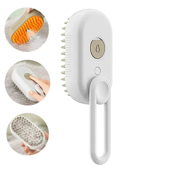 Cat/Dog Steam Brush 3 In 1 Electric Pet Hair Brushes- For Massage, Grooming, Comb, Hair Removal,Pet Grooming Brush,The Gift Dimension
