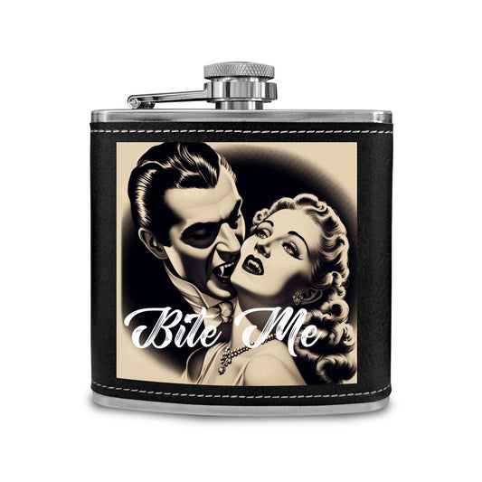 1940 Style Vampire "Bite Me" Flask. - The Gift Dimension