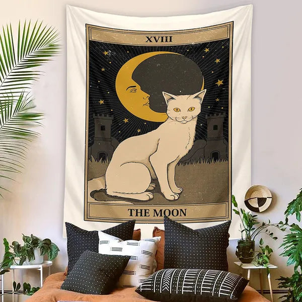 Cat Style Tarot Deck Tapestry/Bohemian Wall Decor-11 Styles,Wall Tapestry,The Gift Dimension