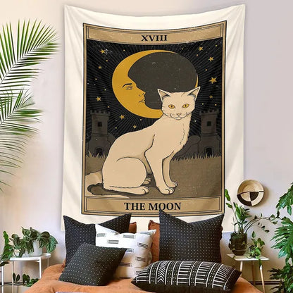 Cat Style Tarot Deck Tapestry/Bohemian Wall Decor-11 Styles,Wall Tapestry,The Gift Dimension
