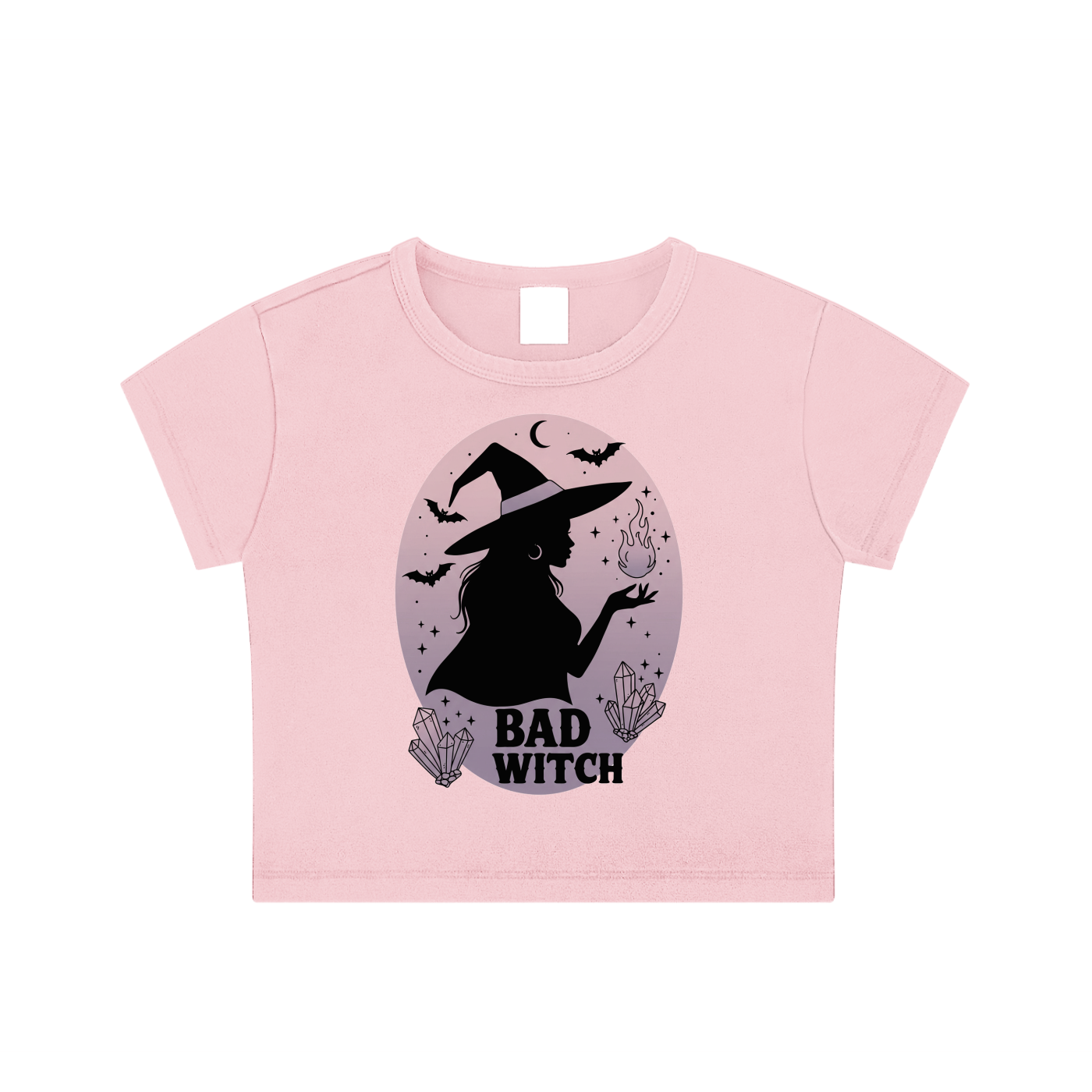 Witchy,Occult apparel,Witchy vibes,Pink,Pastels,Crop top,Women's apparel,T shirt
