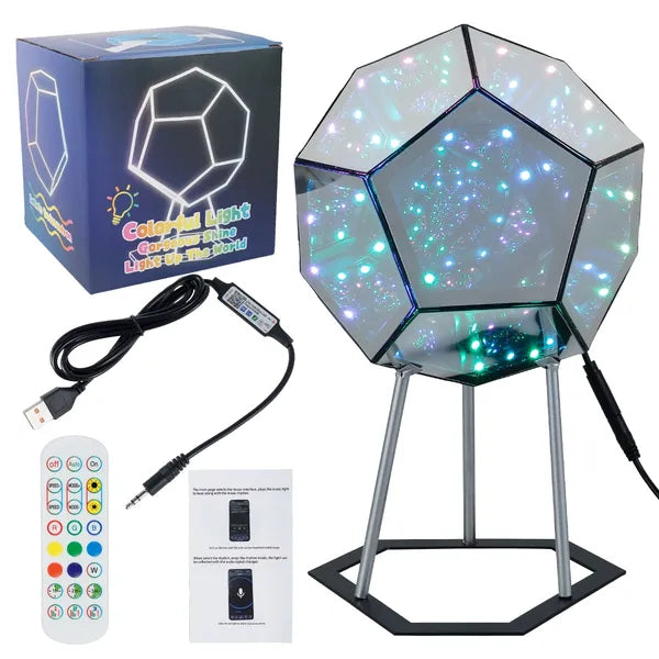 Fantasy Sacred Geometry LED Light Show (dodecahedron),Geometric Lighting,The Gift Dimension