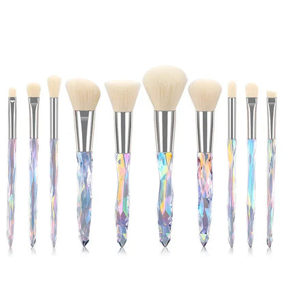 Geometric Ombre Makeup Brush-10 piece set,Makeup Brush Set,The Gift Dimension