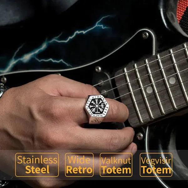 Mystical Viking Rune Ring of Destiny,Men's Ring,The Gift Dimension