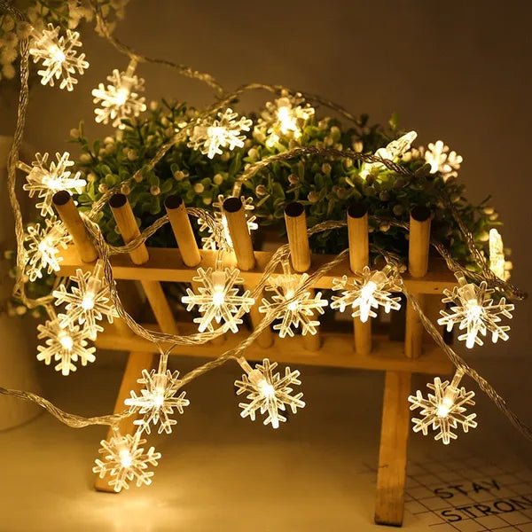 Snowflakes LED Christmas Lights,,The Gift Dimension