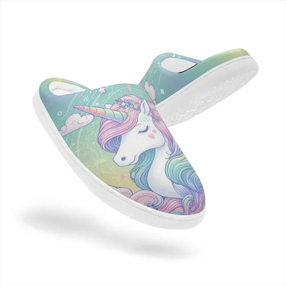Pastel Unicorn Dream Non-Slip Slippers,,The Gift Dimension