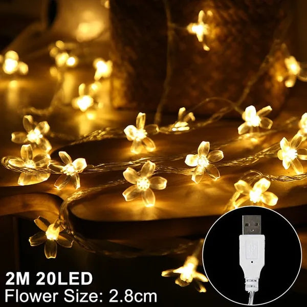 Snowflakes LED Christmas Lights,,The Gift Dimension