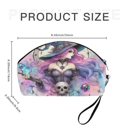 Ultra Creative Pastels and Witchy Vibes Zippered Makeup Bag-Original Design-Size 9.45 x 6.29 x 3.35 in,,The Gift Dimension