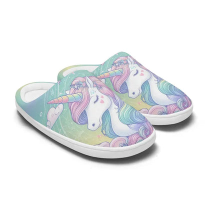 Pastel Unicorn Dream Non-Slip Slippers,,The Gift Dimension