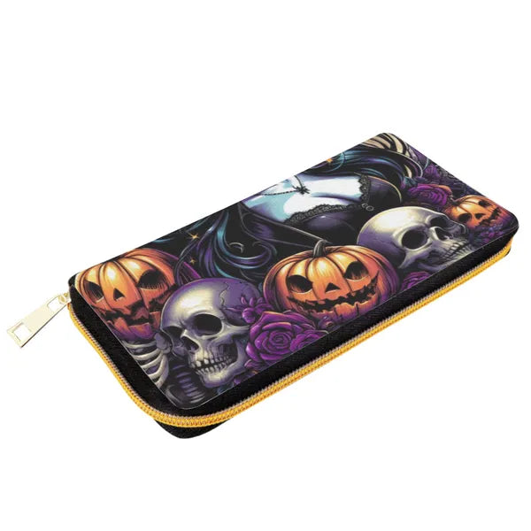 Black Magic Woman Zip up Wallet and Card Holder,Zipper Wallet,The Gift Dimension