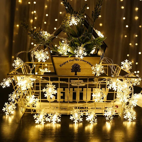 Snowflakes LED Christmas Lights,,The Gift Dimension