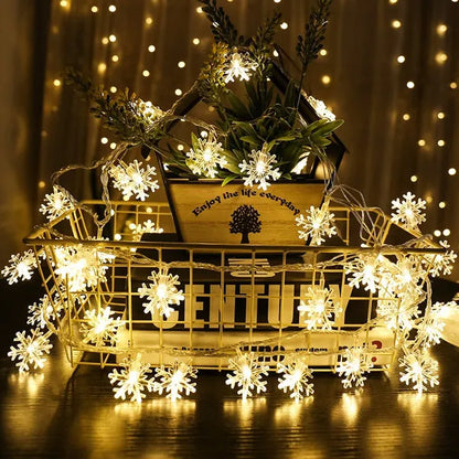 Snowflakes LED Christmas Lights,,The Gift Dimension