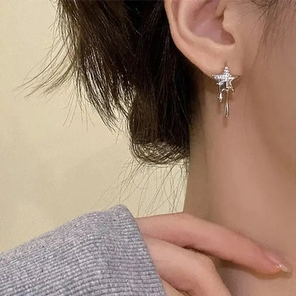 Metallic Molten Drip Star Stud Earrings,Jewelry,The Gift Dimension
