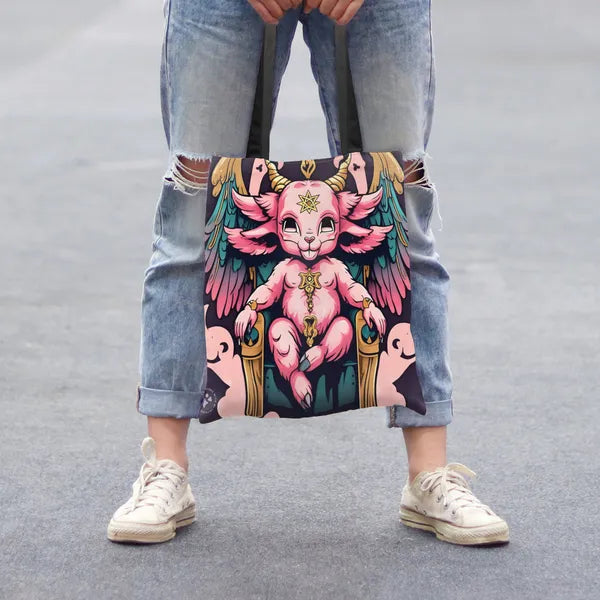 Pastel Baby Baphomet Canvas Bag,Canvas Tote,The Gift Dimension