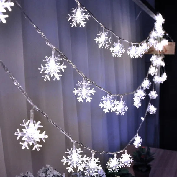 Snowflakes LED Christmas Lights,,The Gift Dimension