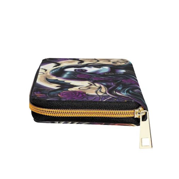Black Magic Woman Zip up Wallet and Card Holder,Zipper Wallet,The Gift Dimension