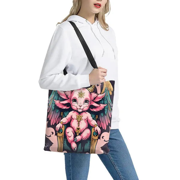 Pastel Baby Baphomet Canvas Bag,Canvas Tote,The Gift Dimension