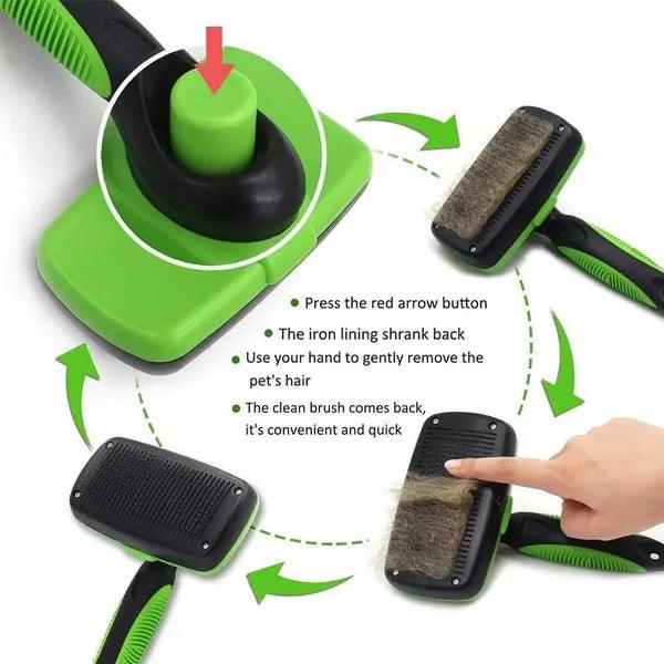 Self Cleaning Dog Brush,,The Gift Dimension