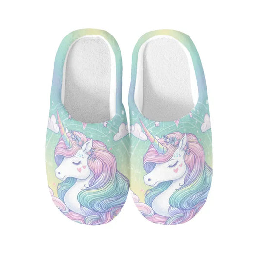 Pastel Unicorn Dream Non-Slip Slippers,,The Gift Dimension