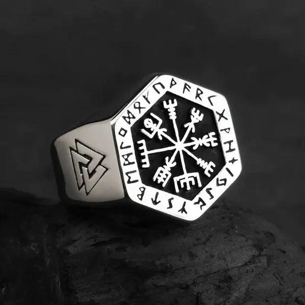 Mystical Viking Rune Ring of Destiny,Men's Ring,The Gift Dimension