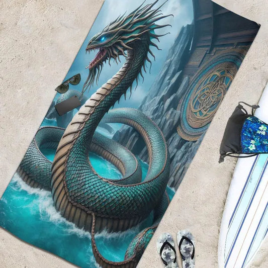 Dargon Mythical Sea Monster Towel,Beach Towel,The Gift Dimension