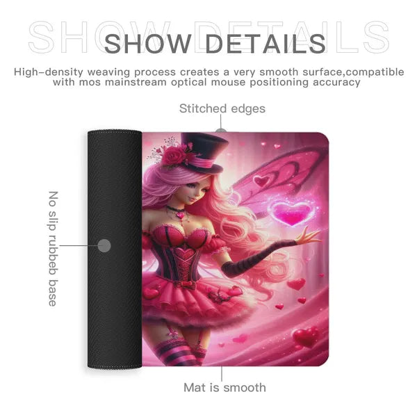 Miss Valentine Seamless Mousepad 18x14in,,The Gift Dimension