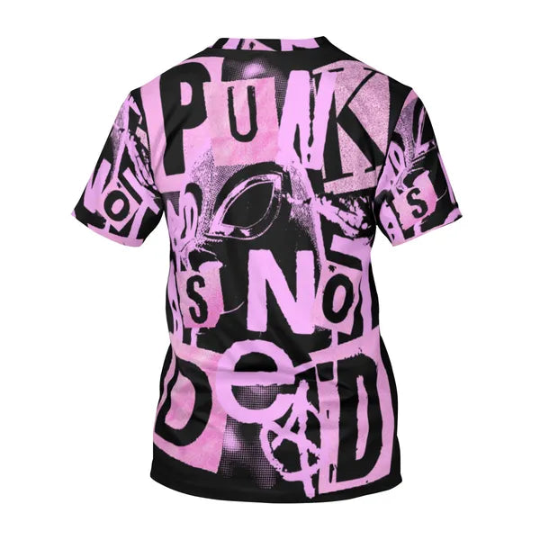 Woman's Graphic T-shirt "Punk Slogan" S-XXL,,The Gift Dimension