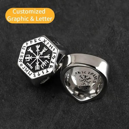 Mystical Viking Rune Ring of Destiny,Men's Ring,The Gift Dimension