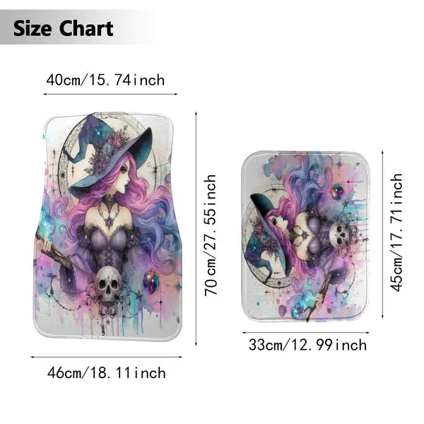 Custom Printed, Original Design, Spellbinding Pastel 4-Piece Vehicle Floor Mats-Exclusively Sold at The Gift Dimension,,The Gift Dimension