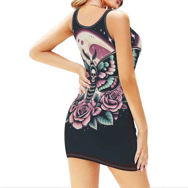 Moth in the Moonlight T-Shirt Dress,T-Shirt Dress,The Gift Dimension