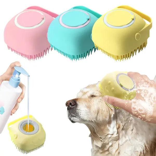 Soft Silicone Dog Brush,,The Gift Dimension