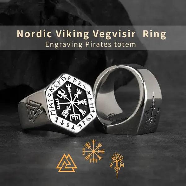 Mystical Viking Rune Ring of Destiny,Men's Ring,The Gift Dimension